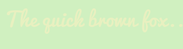 Image with Font Color E8F0C0 and Background Color D0F0C0